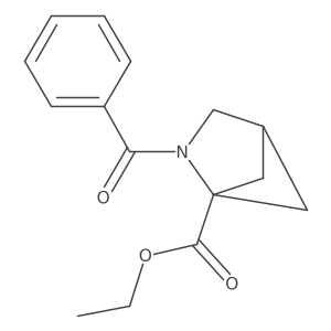 Ethyl 2-benzoyl-2-azabicyclo[2.1.1]hexane-1-carboxylate结构式
