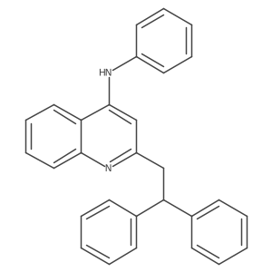 4-Quinolinamine,2-(2,2-diphenylethyl)-n-phenyl-结构式