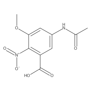 5-(Acetylamino)-3-methoxy-2-nitrobenzoic acid Structure