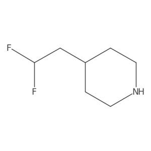 4-(2,2-Difluoroethyl)piperidine结构式