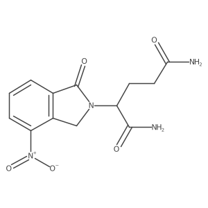 2-(1,3-Dihydro-4-nitro-1-oxo-2H-isoindol-2-yl)pentanediamide结构式