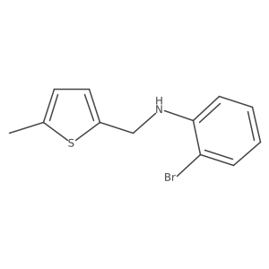 2-Bromo-N-[(5-methylthiophen-2-yl)methyl]aniline结构式