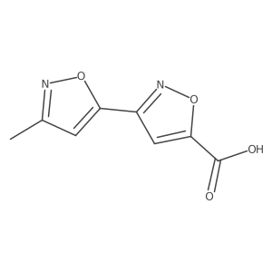 3-(3-Methyl-1,2-oxazol-5-yl)-1,2-oxazole-5-carboxylic acid结构式