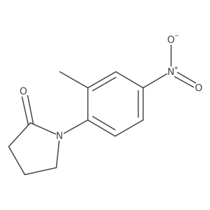 1-(2-Methyl-4-nitrophenyl)-2-pyrrolidinone结构式