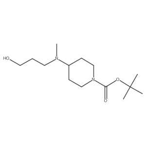 Tert-butyl 4-[(3-hydroxypropyl)(methyl)amino]piperidine-1-carboxylate Structure
