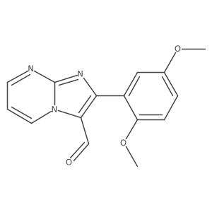 2-(2,5-Dimethoxyphenyl)imidazo[1,2-a]pyrimidine-3-carbaldehyde Structure