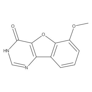 6-methoxy[1]benzofuro[3,2-d]pyrimidin-4(3H)-one结构式