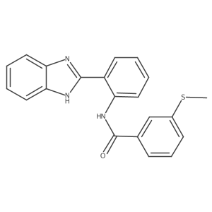 N-(2-(1H-benzo[d]imidazol-2-yl)phenyl)-3-(methylthio)benzamide结构式