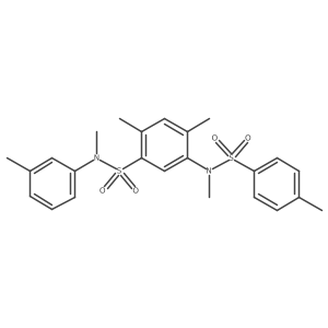 5-(N,4-dimethylphenylsulfonamido)-N,2,4-trimethyl-N-(m-tolyl)benzenesulfonamide结构式