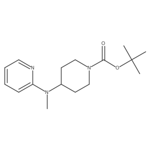 tert-Butyl 4-(methyl(pyridin-2-yl)amino)piperidine-1-carboxylate结构式