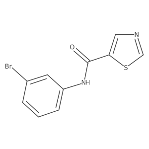 N-(3-Bromophenyl)thiazole-5-carboxamide结构式