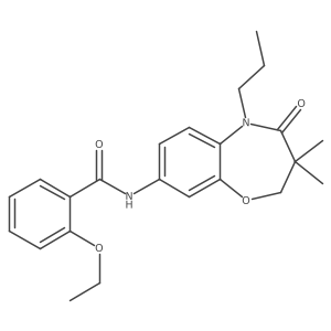 N-(3,3-dimethyl-4-oxo-5-propyl-2,3,4,5-tetrahydrobenzo[b][1,4]oxazepin-8-yl)-2-ethoxybenzamide结构式