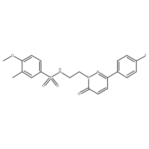 N-(2-(3-(4-fluorophenyl)-6-oxopyridazin-1(6H)-yl)ethyl)-4-methoxy-3-methylbenzenesulfonamide Structure