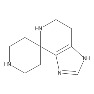 1,5,6,7-Tetrahydrospiro[imidazo[4,5-c]pyridine-4,4'-piperidine]结构式