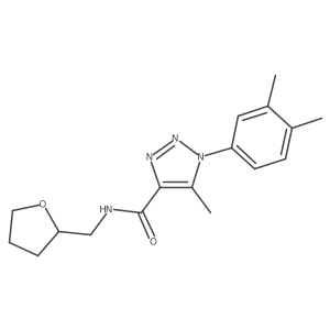 1-(3,4-dimethylphenyl)-5-methyl-N-((tetrahydrofuran-2-yl)methyl)-1H-1,2,3-triazole-4-carboxamide Structure