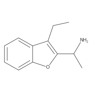 1-(3-Ethyl-1-benzofuran-2-yl)ethan-1-amine结构式