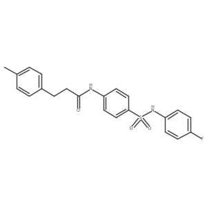 N-[4-[[(4-Fluorophenyl)amino]sulfonyl]phenyl]-4-methylbenzenepropanamide Structure
