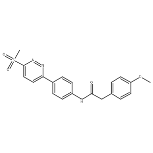 2-(4-methoxyphenyl)-N-(4-(6-(methylsulfonyl)pyridazin-3-yl)phenyl)acetamide Structure