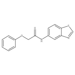 N-(benzo[d]thiazol-5-yl)-2-phenoxyacetamide结构式