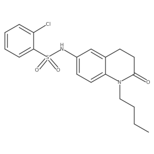 N-(1-butyl-2-oxo-1,2,3,4-tetrahydroquinolin-6-yl)-2-chlorobenzenesulfonamide Structure