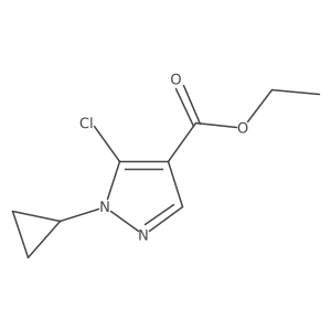 5-chloro-1-cyclopropyl-1H-pyrazole-4-carboxylic acid ethyl ester Structure