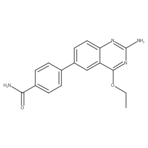 4-(2-Amino-4-ethoxy-quinazolin-6-yl)-benzamide Structure