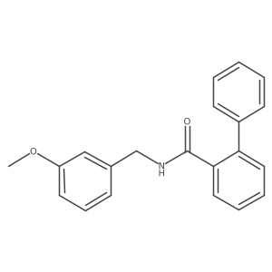 N-[(3-methoxyphenyl)methyl]-2-phenylbenzamide Structure