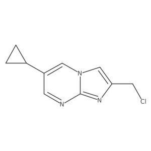 2-(Chloromethyl)-6-cyclopropylimidazo[1,2-a]pyrimidine Structure