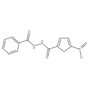 N'-(5-nitrothiophene-2-carbonyl)pyridine-3-carbohydrazide Structure
