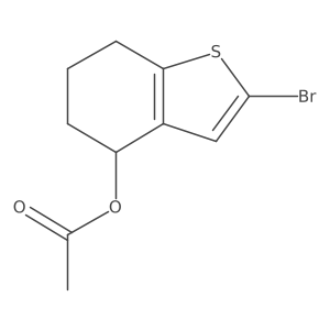 2-Bromo-4,5,6,7-tetrahydrobenzo[b]thiophen-4-yl acetate Structure