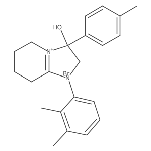 1-(2,3-Dimethylphenyl)-3-hydroxy-3-(p-tolyl)-2,3,5,6,7,8-hexahydroimidazo[1,2-a]pyridin-1-ium bromide结构式
