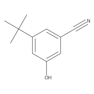 3-Tert-butyl-5-hydroxybenzonitrile Structure