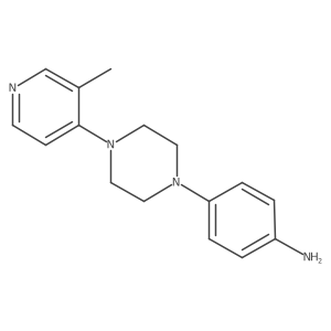 Benzenamine,4-[4-(3-methyl-4-pyridinyl)-1-piperazinyl]-结构式