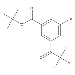tert-Butyl 3-bromo-5-(trifluoroacetyl)benzoate Structure