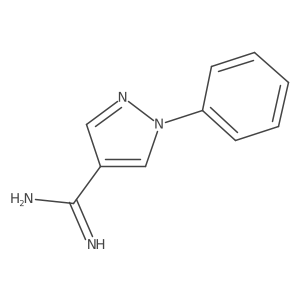 1-phenyl-1H-pyrazole-4-carboximidamide结构式