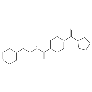 N-[2-(4-Morpholinyl)ethyl]-1-[(tetrahydro-2-furanyl)carbonyl]-4-piperidinecarboxamide Structure