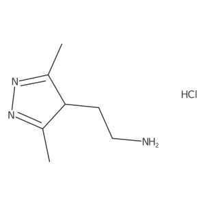 2-(3,5-dimethyl-4H-pyrazol-4-yl)ethanamine hydrochloride Structure