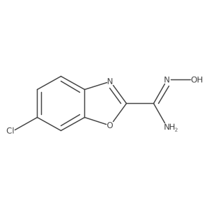 6-Chloro-N'-hydroxy-1,3-benzoxazole-2-carboximidamide Structure