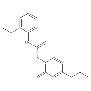 N-(2-ethylphenyl)-2-(6-oxo-4-propylpyrimidin-1(6H)-yl)acetamide结构式