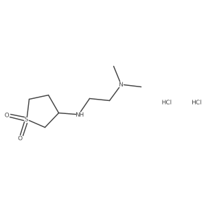 N-(1,1-dioxothiolan-3-yl)-N',N'-dimethylethane-1,2-diamine dihydrochloride结构式