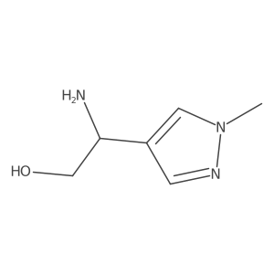 2-amino-2-(1-methyl-1H-pyrazol-4-yl)ethan-1-ol Structure