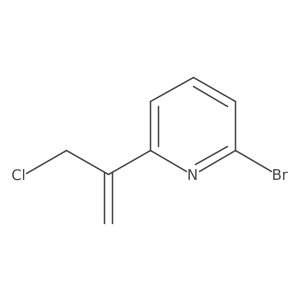2-Bromo-6-(1-chloromethylvinyl)pyridine Structure