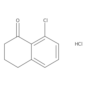 8-Chloro-3,4-dihydronaphthalen-1(2H)-one hydrochloride结构式