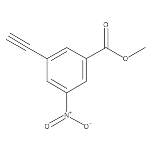 Methyl 3-ethynyl-5-nitrobenzoate结构式