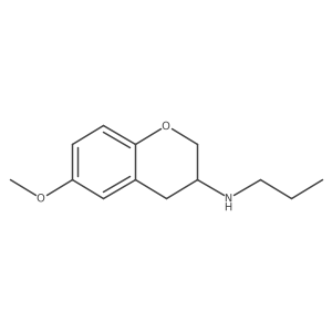 3,4-Dihydro-6-methoxy-N-propyl-2H-1-benzopyran-3-amine结构式