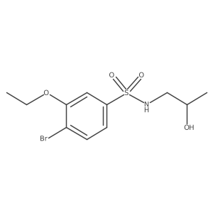 [(4-Bromo-3-ethoxyphenyl)sulfonyl](2-hydroxypropyl)amine Structure