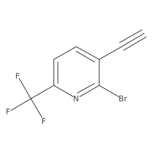 2-Bromo-3-ethynyl-6-(trifluoromethyl)pyridine Structure