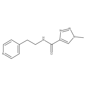 1-methyl-N-(2-(pyridin-4-yl)ethyl)-1H-1,2,3-triazole-4-carboxamide Structure