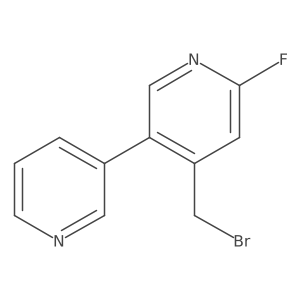 4-(Bromomethyl)-6-fluoro-3,3'-bipyridine Structure