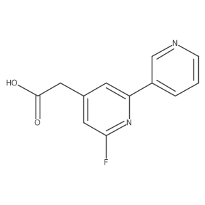 6-Fluoro[2,3a(2)-bipyridine]-4-acetic acid Structure